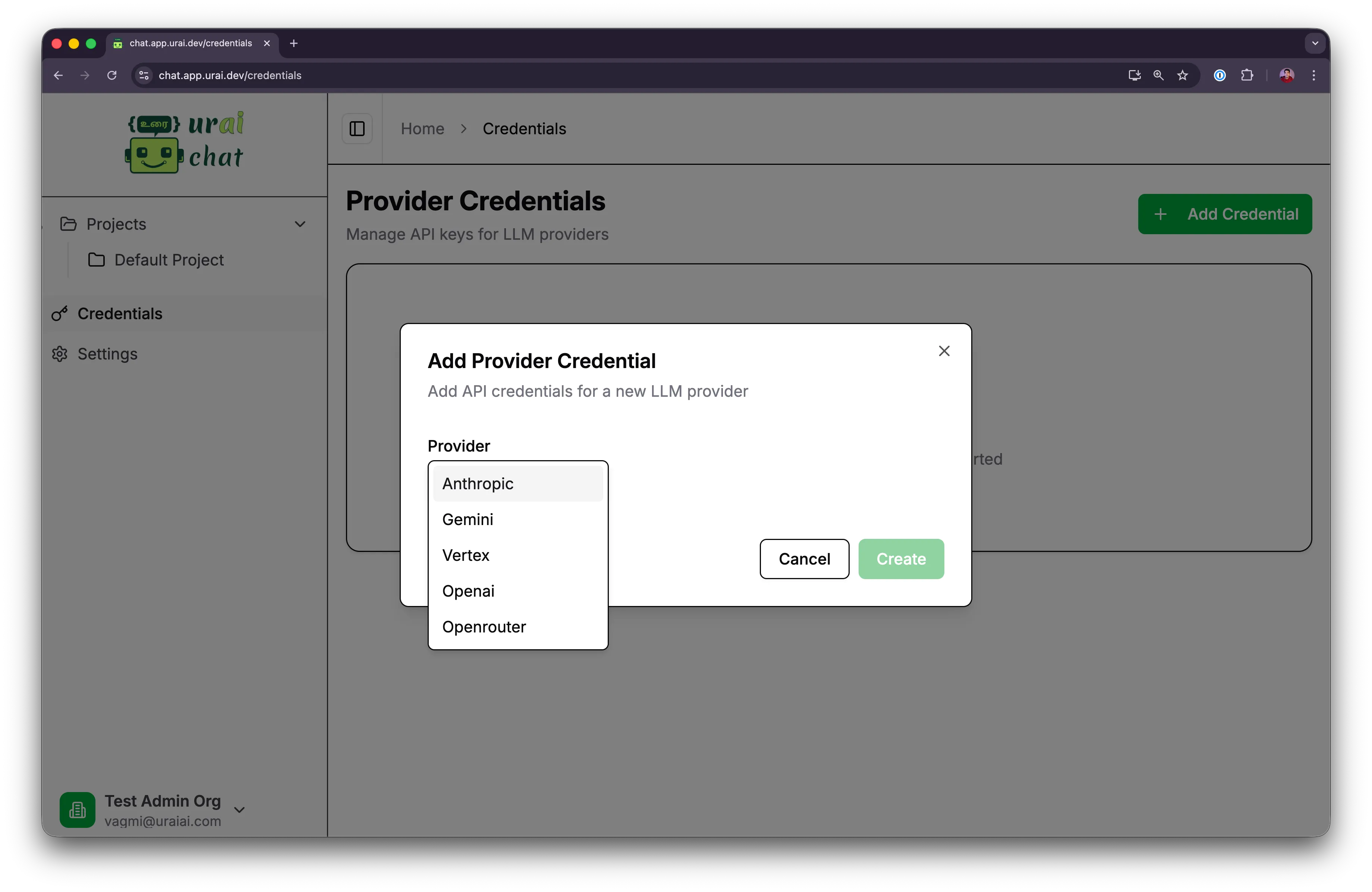 Choosing a Provider